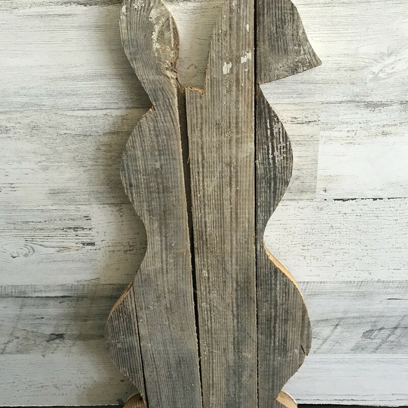 These handmade floppy eared bunnies are the cutest decor  from our stash of beadboard.  Each of them measures approximately 20 inches long x 9 inches wide.