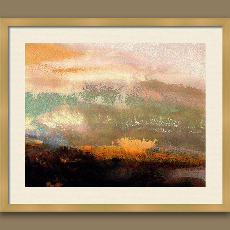 IMAGINATION 253, DIGITAL ABSTRACT
Signed Print..wood frame with white matting

21" x  25"

Digital Artist's Inspiration.."Initially it derives from nature.  Imgination then takes the wheel and I just hang on and Enjoy the Ride!"