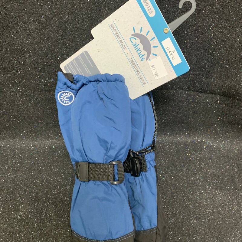 Waterproof Mits S2-4 Blue, Blue, Size: Outerwear