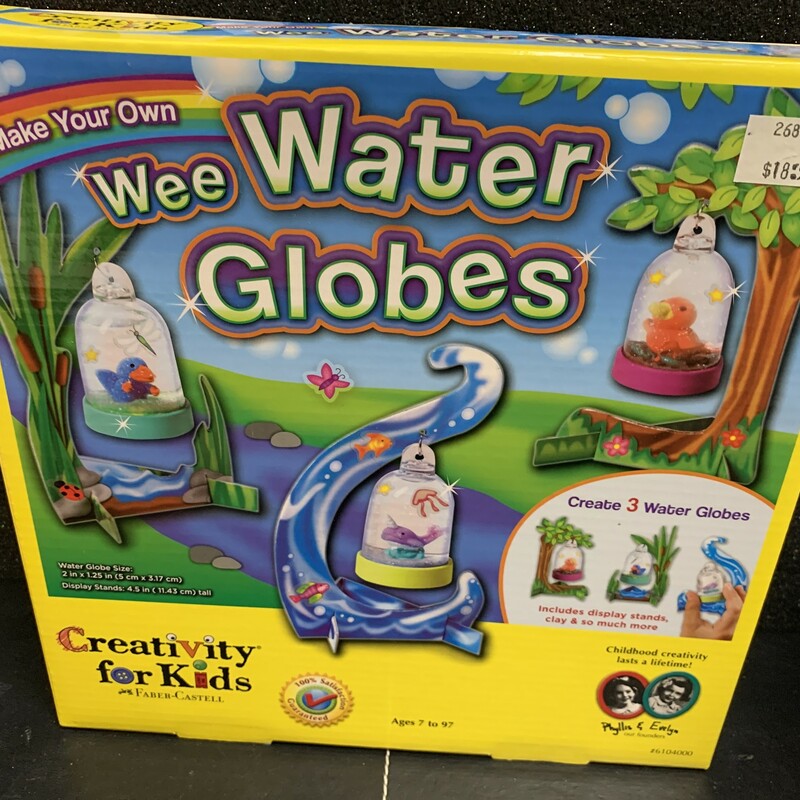 Wee Water Globes, 7+, Size: Create