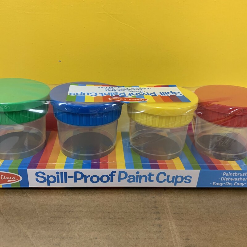 Paint Cups, Set Of 4, Size: Arts