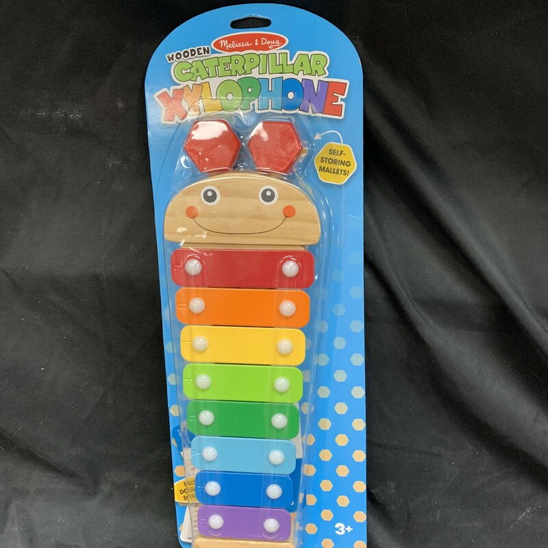 Xylophone Caterpillar, Wood Music
Ages 3+
Self storing mallets