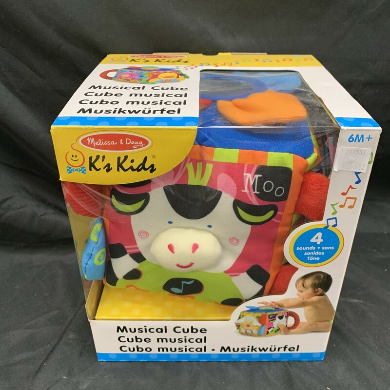 Musical Cube, Plush, Infant
AGes 6m+
K's Kids
Farmyard fun!
