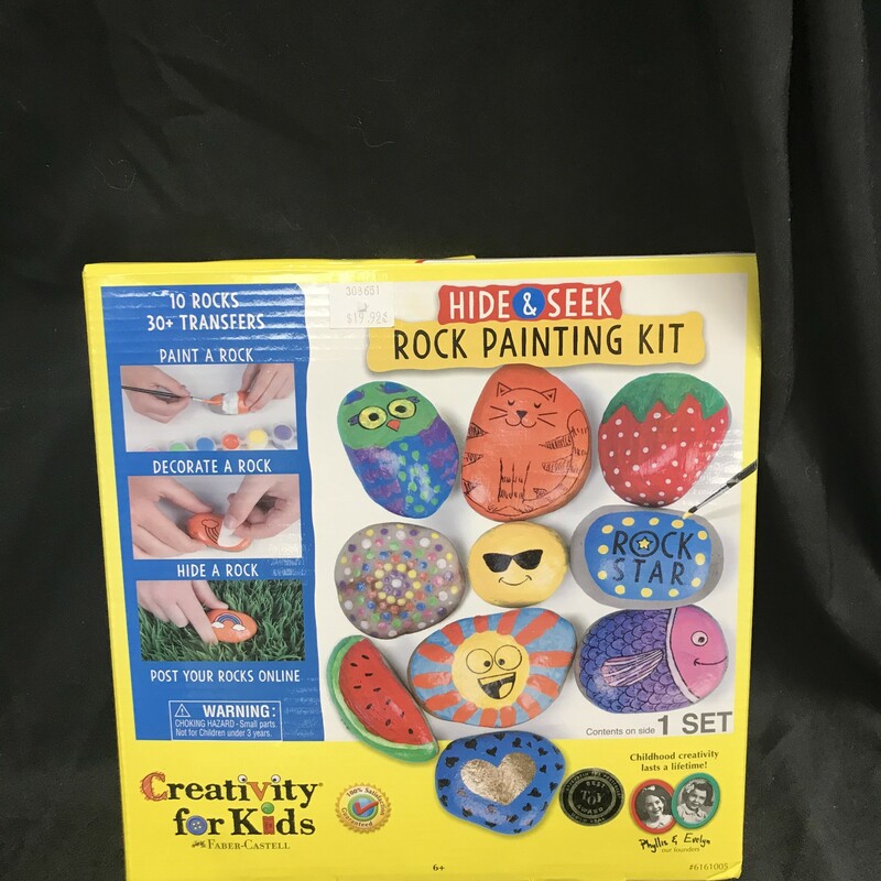 Rock Painting Kit, Diy, Create
Ages 6+
10 rocks
30+transfers