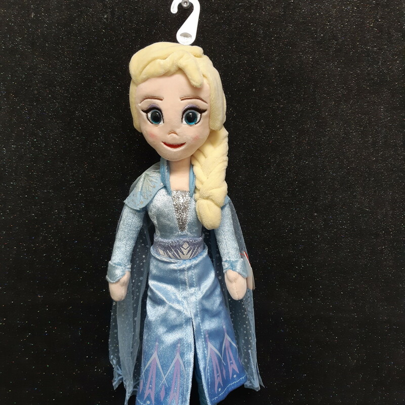 Frozen Doll Elsa, Blue, Size: Plush