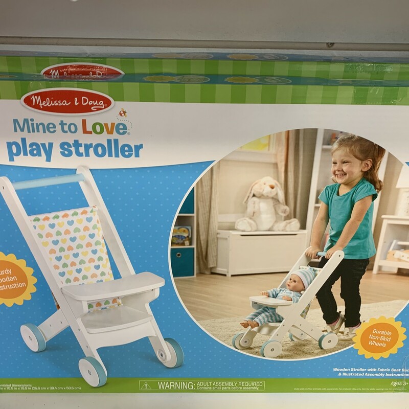 Stroller, Wood, Size: Doll