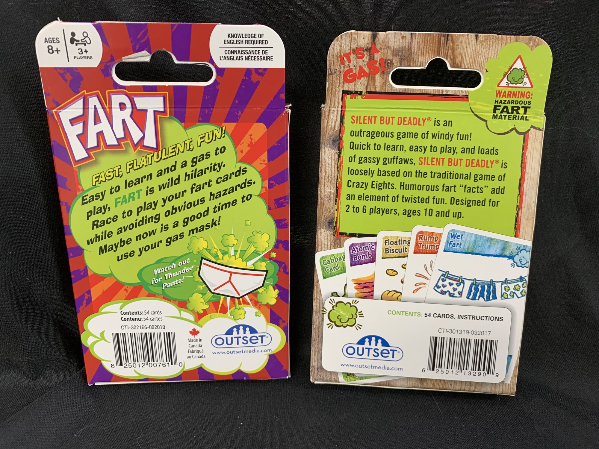 - 3+ players 8 yrs and up Fart: the Explosive Card Game! Outset, 2018 