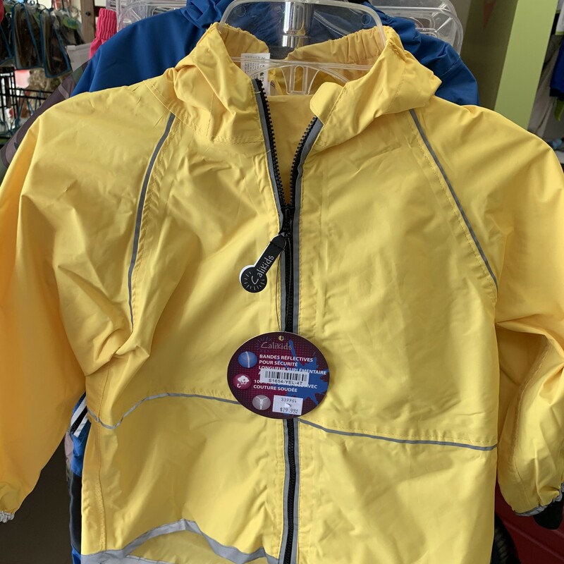 Rain Jacket Yellow, 2y, Size: Rainwear