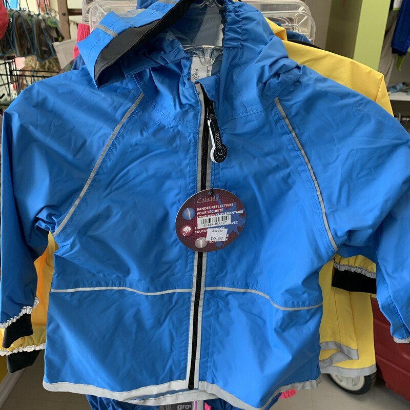 Rain Jacket Blue, 4 Y, Size: Rainwear