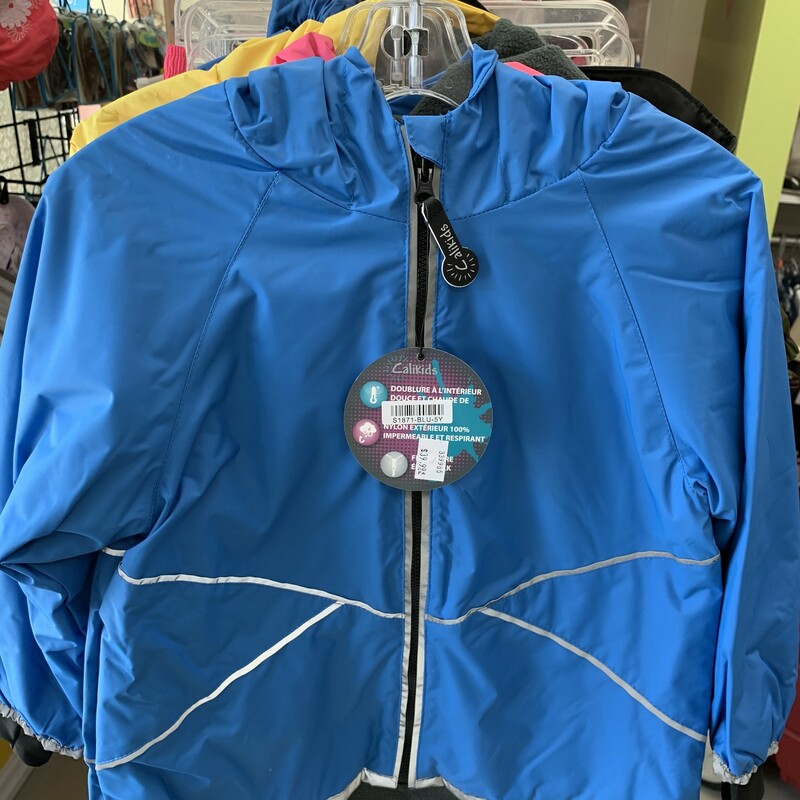 Rain Coat Lined Blue 5, 5, Size: Rainwear