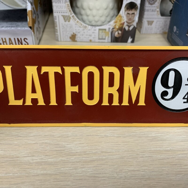 Desk Signs Platform 9 3/4, Platform, Size: Decor
