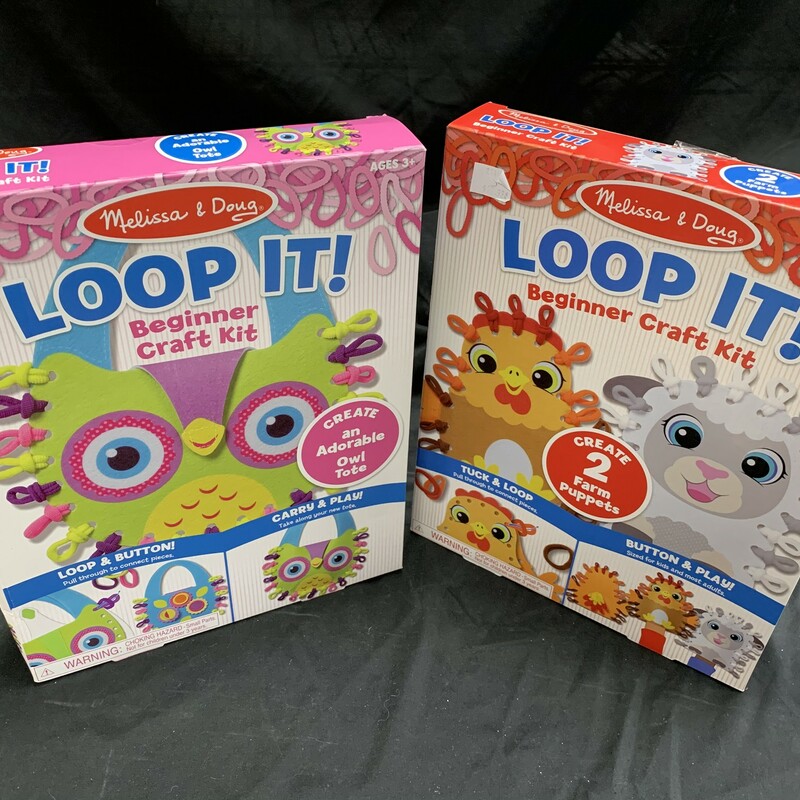 Loop It Beginner Craft Ki, DIY, Craft
Ages 3+
Tuck, & Loop
Button & Play
Loop & Button
Or
Carry & Play