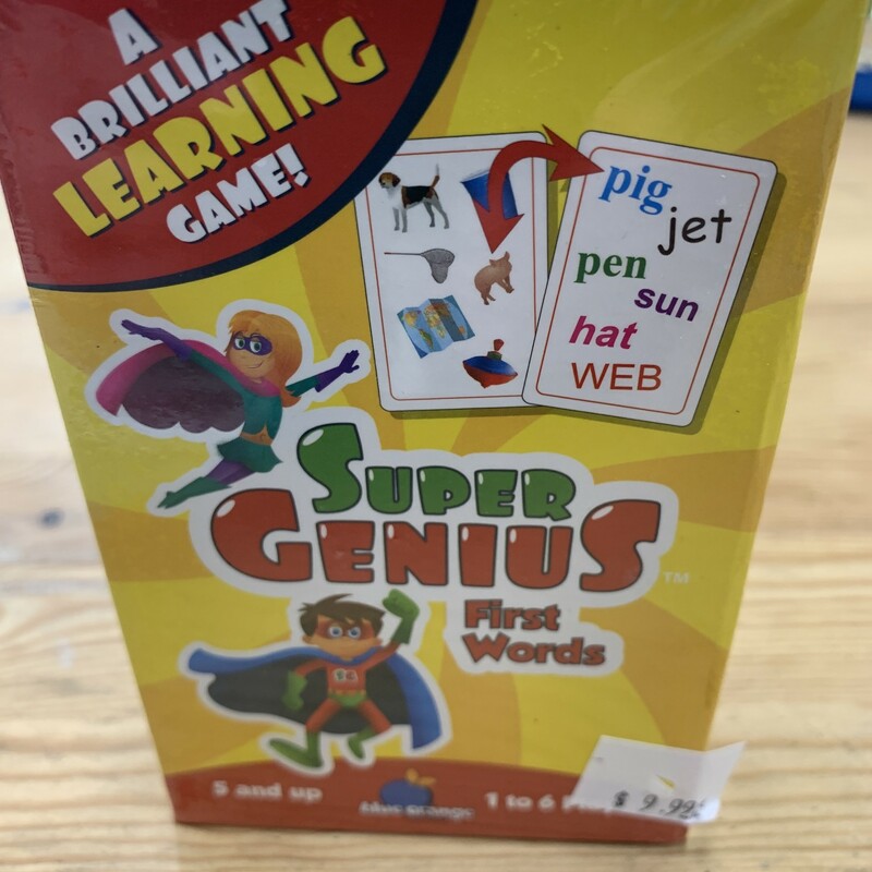 Super Genius First Words, 5+, Size: Game