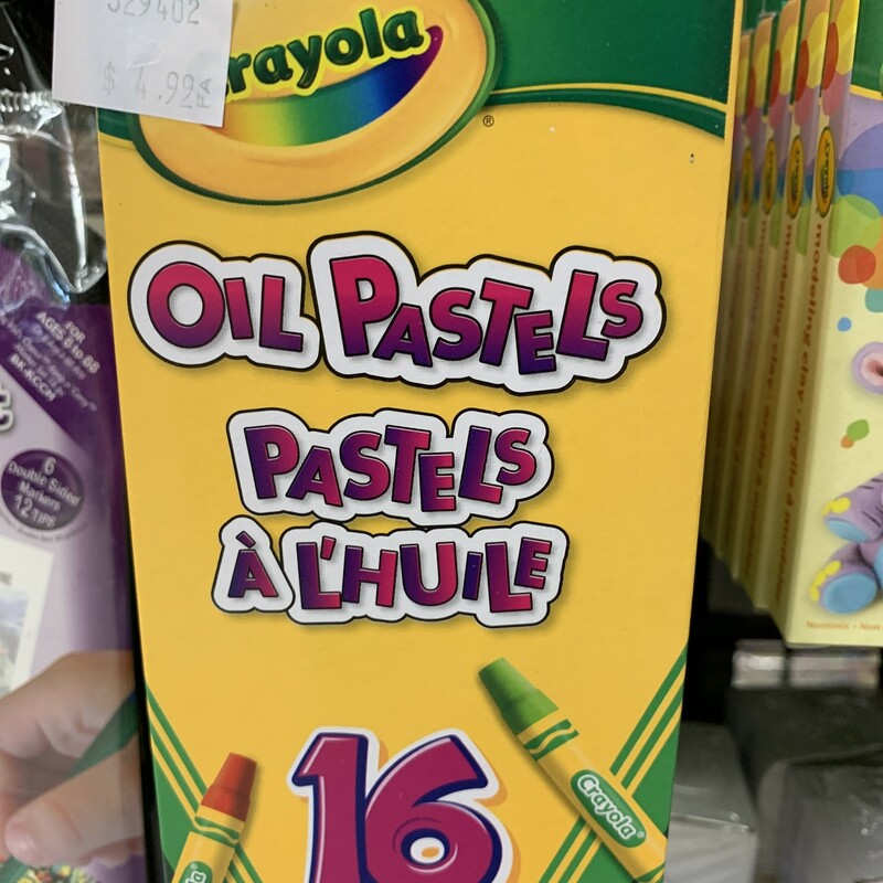 Oil Pastels, 16, Size: Arts