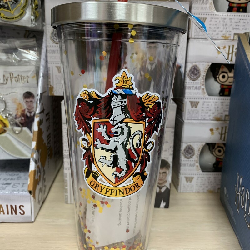 Gryffindor Glitter Cup, Red, Size: Eating