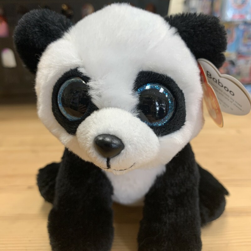 Bambo Panda Small, Black, Size: Plush