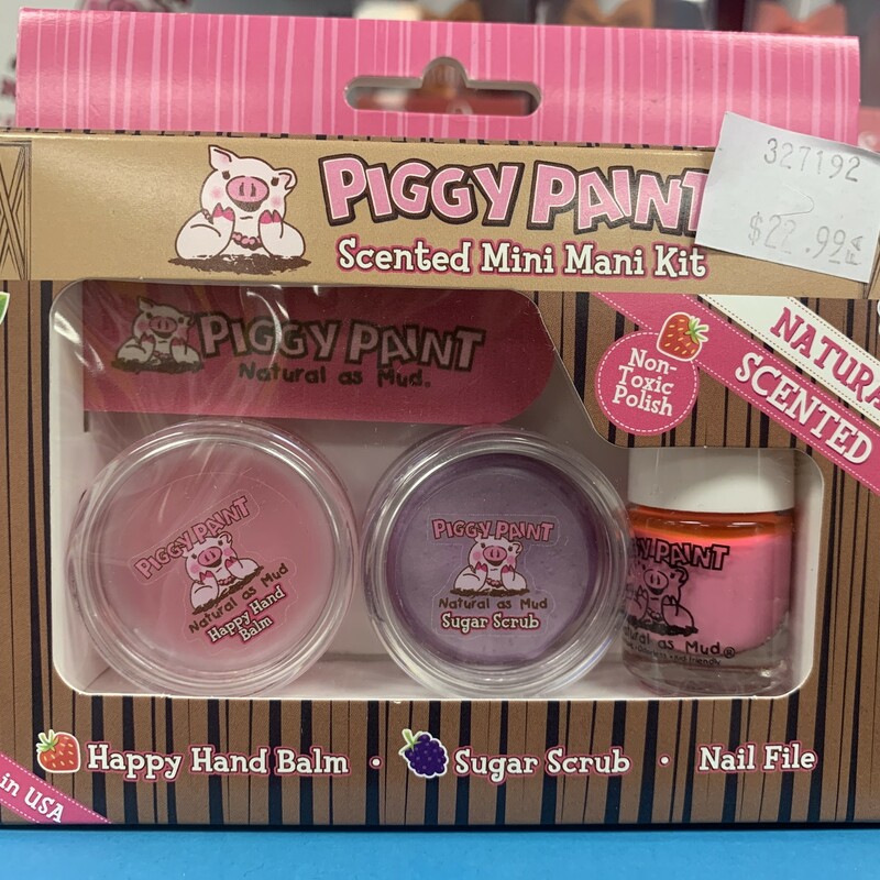 Scented Piggy Paint Straw, Set Of 4, Size: Nails
