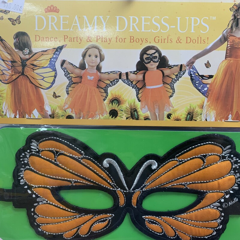 Monarch Butterfly Mask, 3+, Size: Dress Up