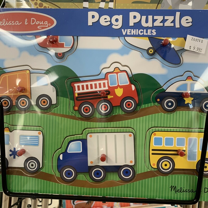 Transportation Peg Puzzle, Wood, Size: Puzzle