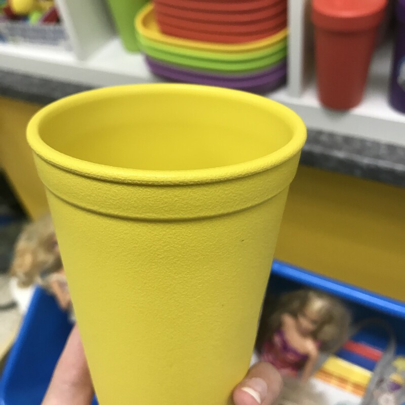 Recycled Cup Yellow, Yellow, Size: Eating