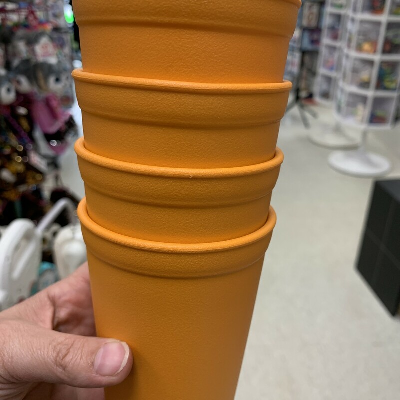 Recycled Cup Orange, Orange, Size: Eating