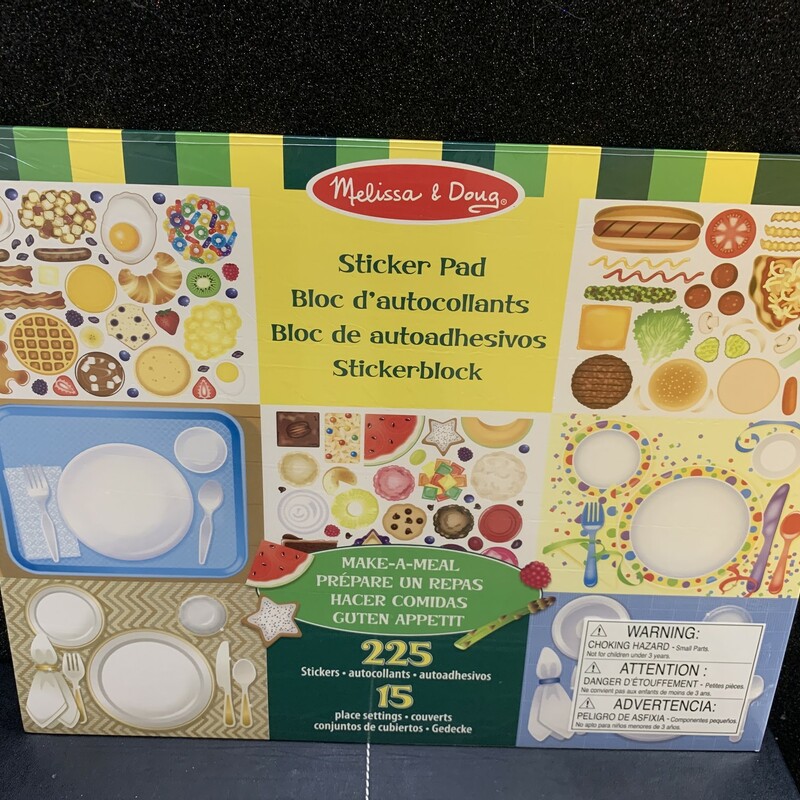 Make A Meal Sticker Pad, 225 Piec, Size: Stickers