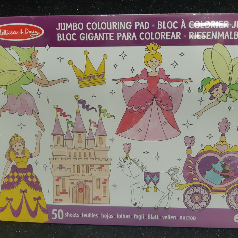 Jumbo Princess Colouring