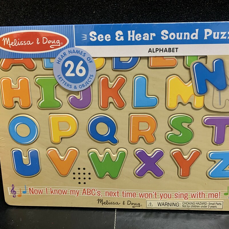 Alphabet Sound Puzzle Lar, Wood, Size: Puzzle