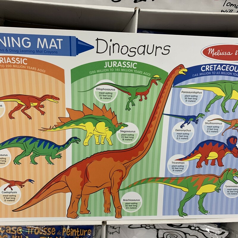 Learning Mat Dinosaurs, 3+, Size: Schoolage