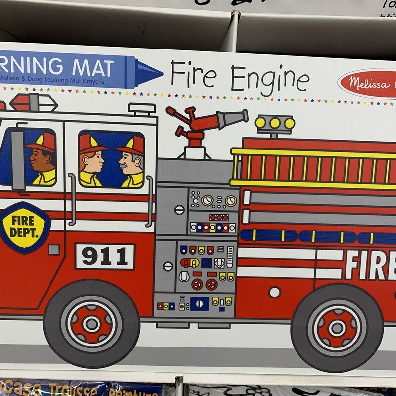 Learning Mat Fire Engine, 3+, Size: Schoolage