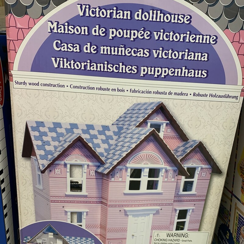 Victorian Dollhouse, Wood, Size: Dollhouse