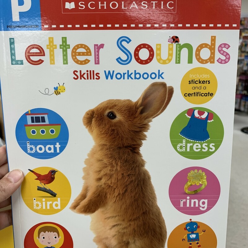 Letter Sounds Skills, Pre-K, Size: Workbook