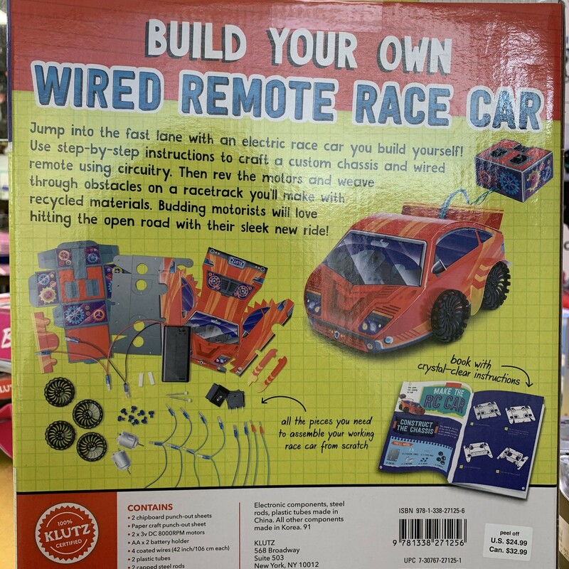 Wired Remote Race Car, 8+, Size: DIY
