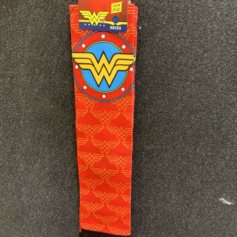 Wonder Woman Logo Socks, One Size, Size: Clothing