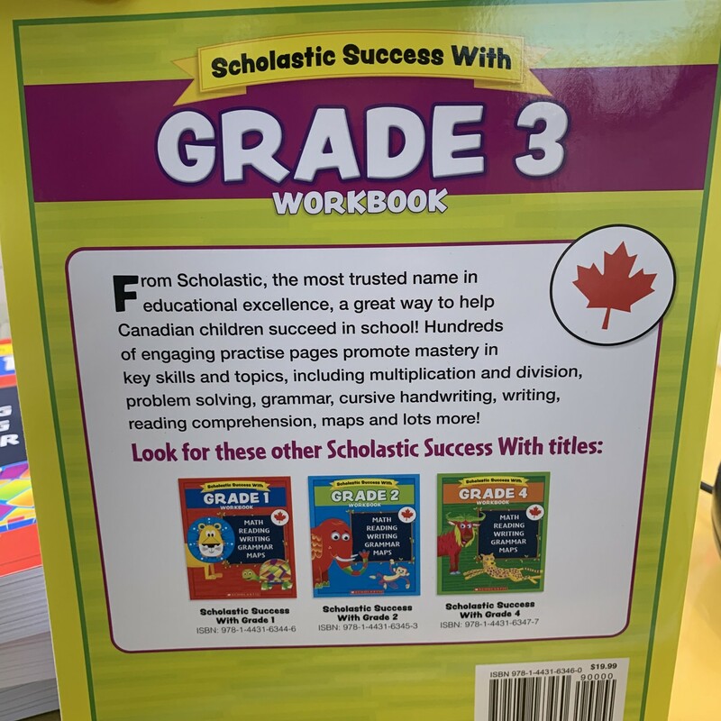 Grade 3 Workbook, Canadain, Size: Workbook