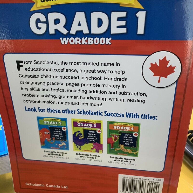 Grade 1 Workbook, Canadian, Size: Workbook