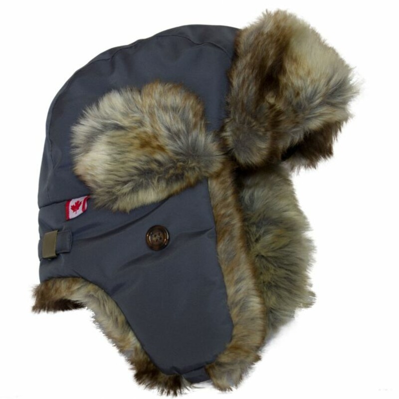 Ultimate Cold Hat 3-5 G, Gray, Size: Outerwear

Ultimate Cold Weather Protection
Adjustable Strap Keeps Cold & Elements Out
Soft Microfleece Forehead Sweatband
Lightweight 100% Nylon water repellent shell
Warm 100% polyester lining
Faux Fur Trim
Velcro Chin Straps