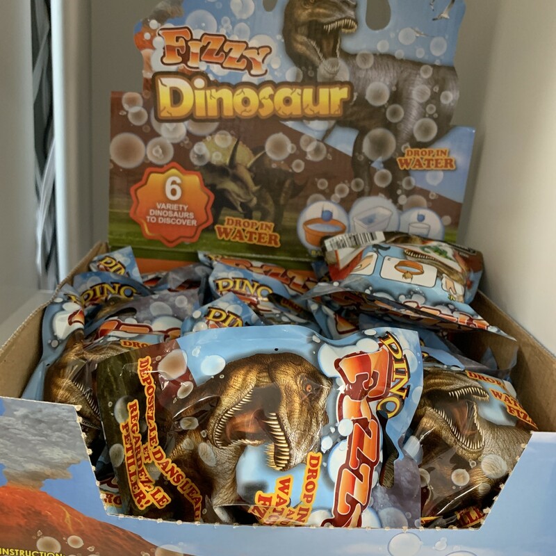 Fizzy Dinosaur, 6 Varieties, Size: Loot Bag