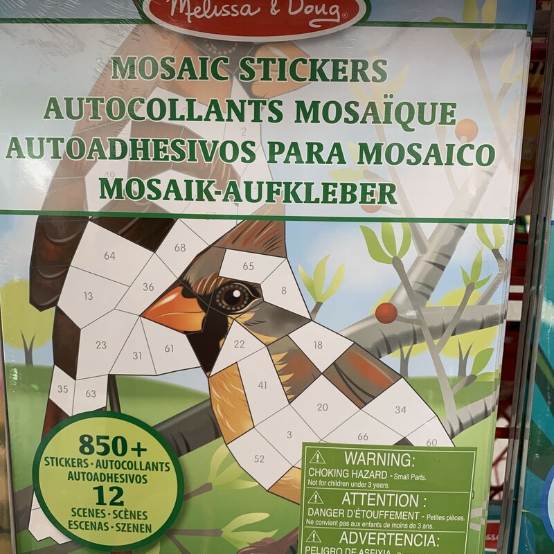Nature Mosaic Stickers, 850+, Size: Stickers