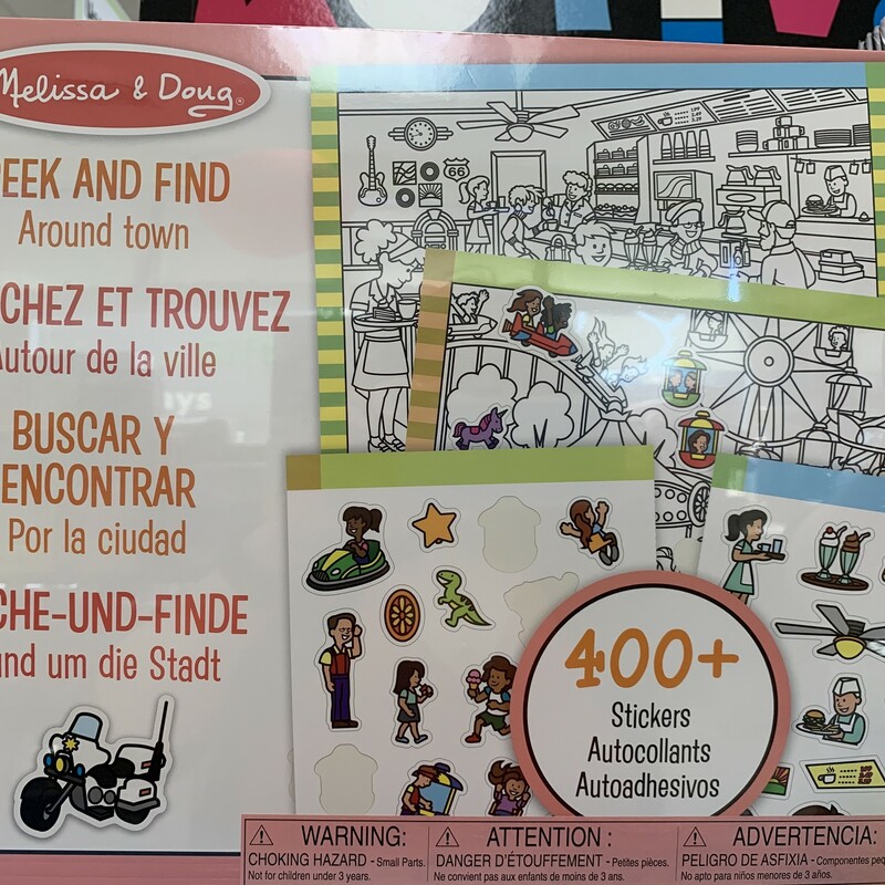 Seek And Find Around Town, 4+, Size: Stickers