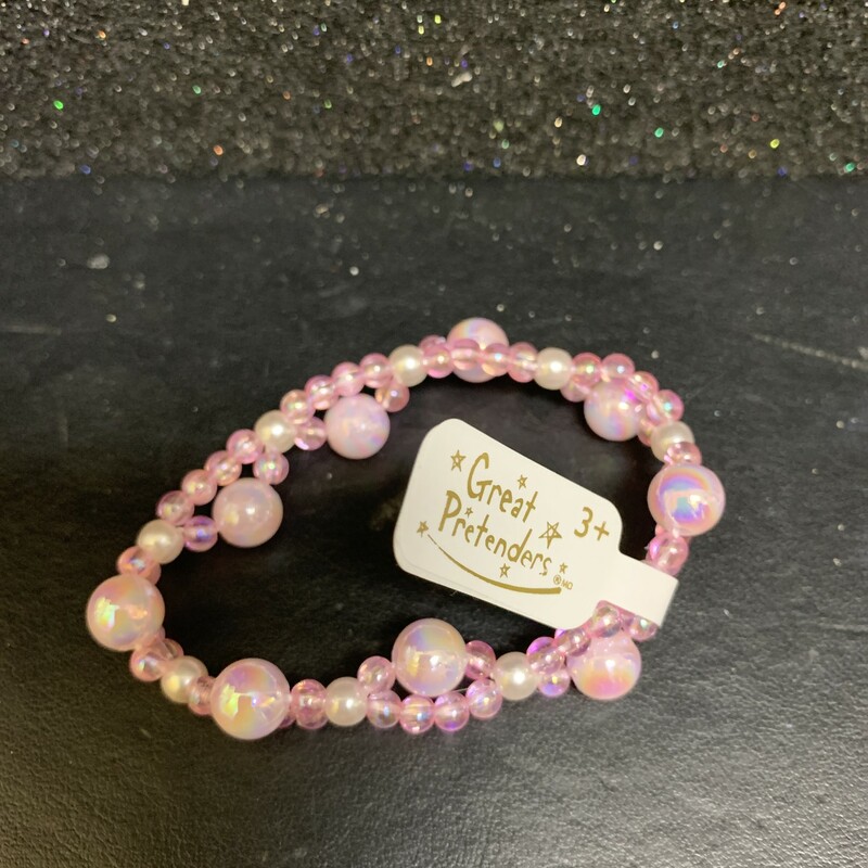 Beaded Bracelet, Pink, Size: Jewellery
