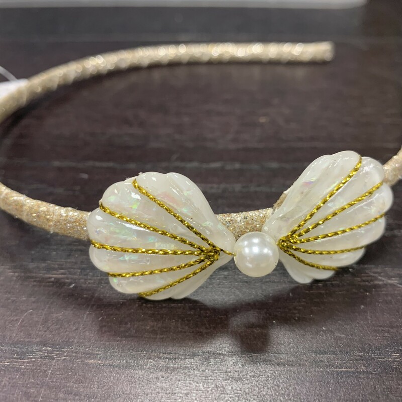 Shell Headband, White, Size: Jewellery