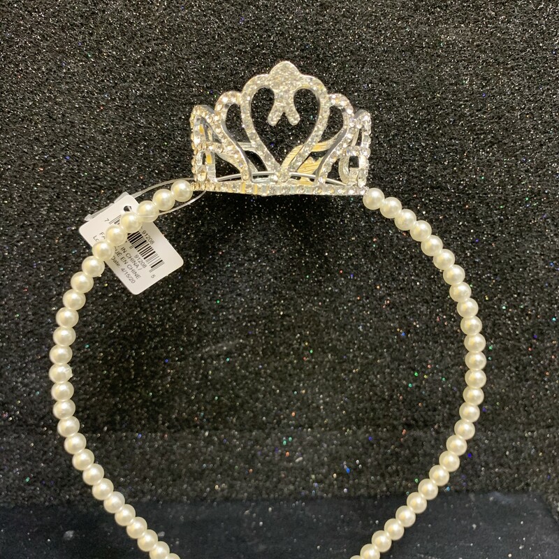 Crown Headband, Silver, Size: Jewellery