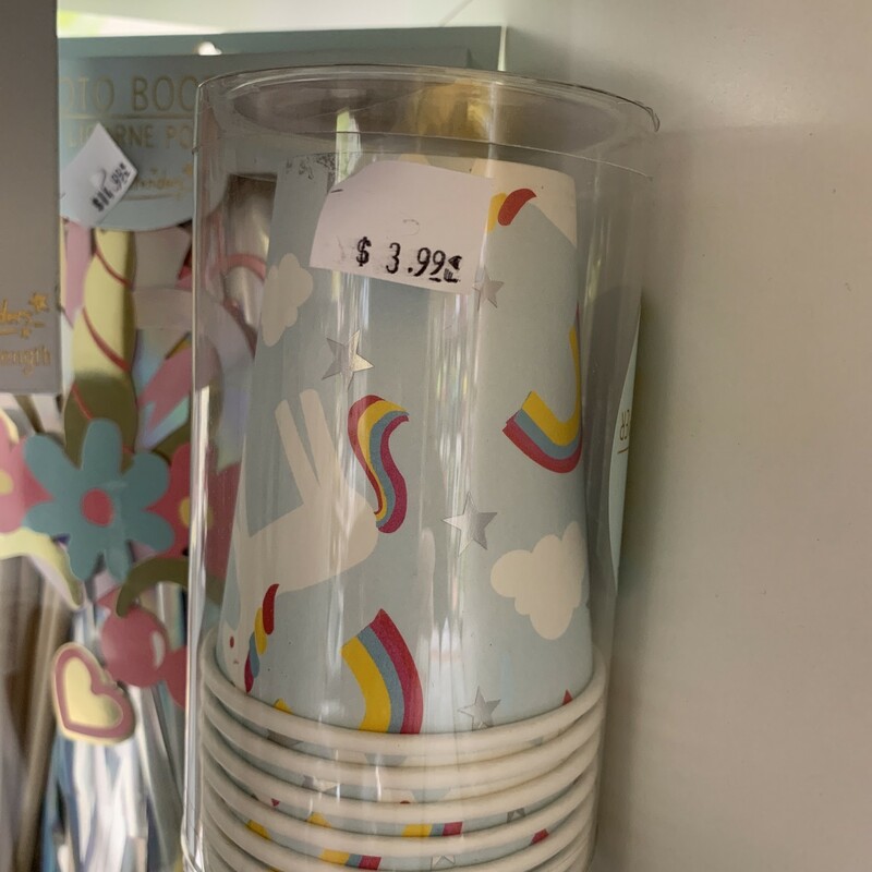 Unicorn Cups, Set Of 8, Size: Decor