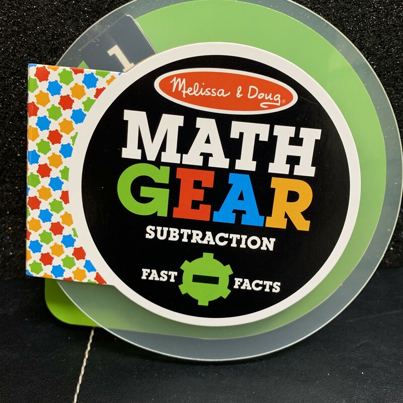 Math Gear Subtraction 4+, Game, Size: Schoolage

A pocket-sized interactive book with a gadget-like look and feel to help teach division facts
Turn the wheel to show a math problem, solve it, then lift the flap to check the answer
Includes “fun facts” about numbers and math
A sturdy, interactive teaching tool
Makes a great gift for 4- to 6-year-olds, for hands-on, screen-free play