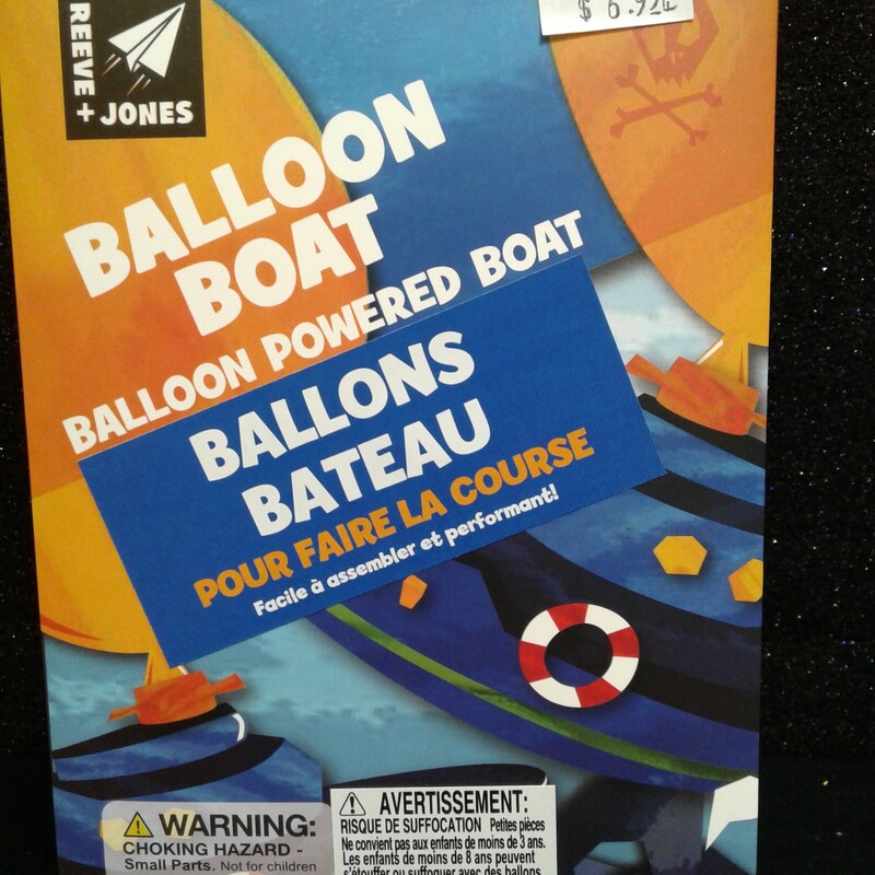 Balloon Powered Boat, 8+, Size: Balloons
