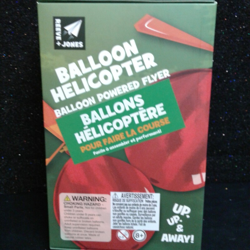 Balloon Powered Helicopte, 8+, Size: Balloons