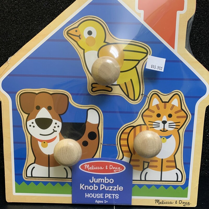 House Pets Jumbo Puzzle, Knob, Size: Puzzle