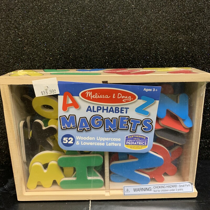 Alphabet Magnets, Wood, Size: Magnets