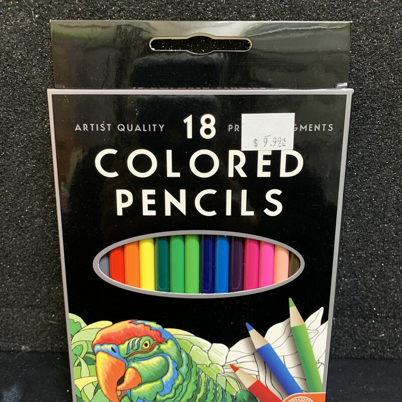 18 Pencil Crayons, Artist, Size: Arts